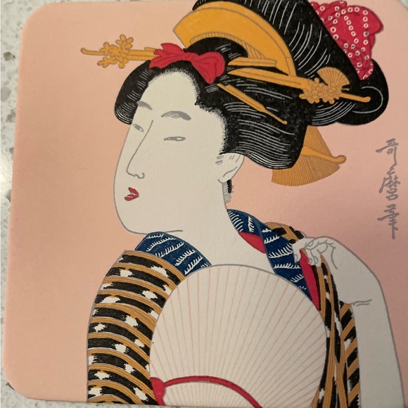 VINTAGE Ukiyoe Japanese fine art coasters from 70’s - Picture 4 of 9